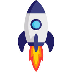 space rocket vector illustration