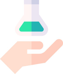 test tube Illustration on a white background.