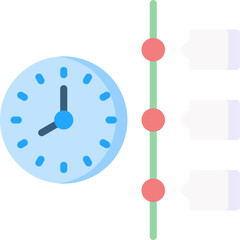 timeline Illustration on a white background.