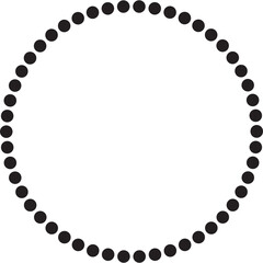 Dots in circle form. Design elements