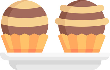 truffle Illustration on a white background.