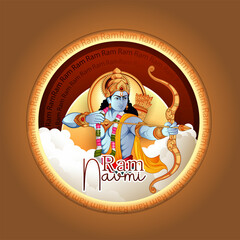 Ram Navmi vector art illustration