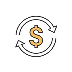 Fototapeta premium Different type of Finance theme icons. Simple vector illustration