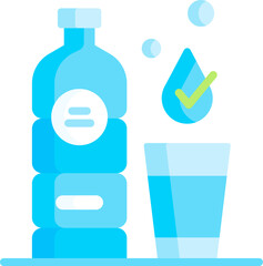 water Illustration on a white background.