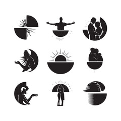 Sun   icon illustration isolated vector sign symbol