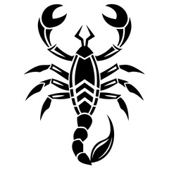scorpion tattoo vector illustration