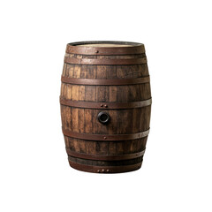 Vintage Wooden Barrel, Aged Oak Wine Cask, Rustic Liquor Container