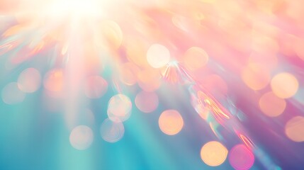 abstract lens flare bokeh background