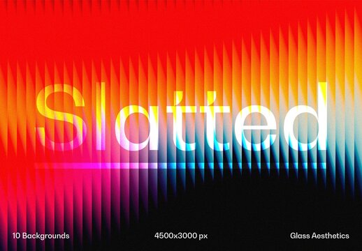 Slatted Glass Background Textures