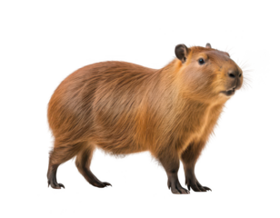 Capybara on transparent background png
