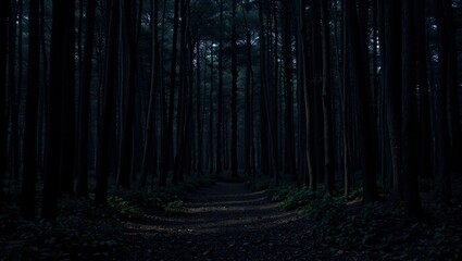 Mysterious Gloom of a Dark Forest Path, Product Placement Opportunity