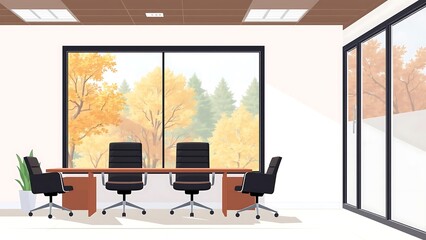 Fototapeta premium Empty Business Office