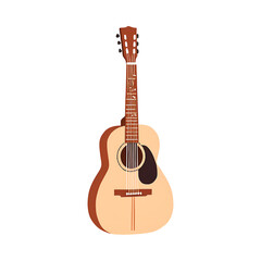 Obraz premium acoustic guitar vector illustration