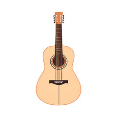Fototapeta premium acoustic guitar vector illustration