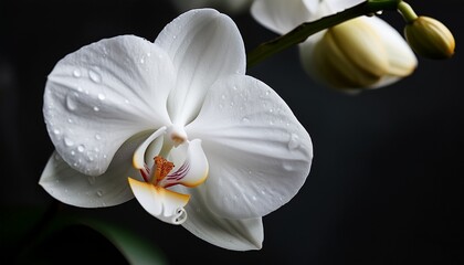 Obraz premium white orchid flower