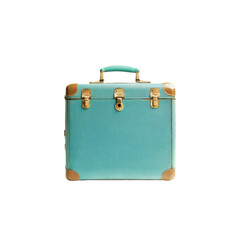 Vintage Teal Suitcase - Retro Travel Luggage
