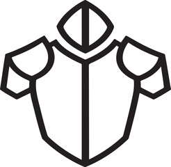 Armour line icon