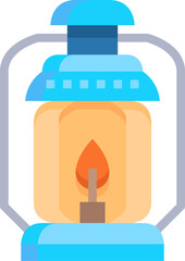 oil lamp Illustration on a white background.