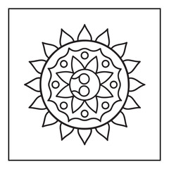 Mandala, mandala coloring book, mandala coloring pages, bold & easy coloring pages, line art, black and white, illustration, mandala abstract, mandala background, mandala shapes, mandala painting