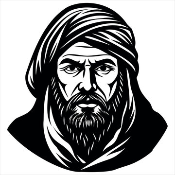 recommend clip art: An Old Man Silhouette Vector Image Isolated On White Background