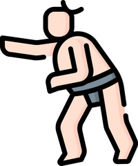 sumo Illustration on a white background.