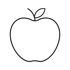 red apple vector illustration
