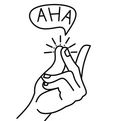 Hand snapping for inspiration 