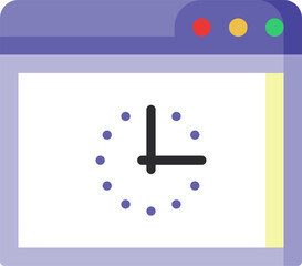 clock Illustration on a white background.