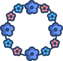 garland Illustration on a white background.