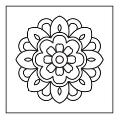 Mandala, mandala coloring book, mandala coloring pages, bold & easy coloring pages, line art, black and white, illustration, mandala abstract, mandala background, mandala shapes, mandala painting
