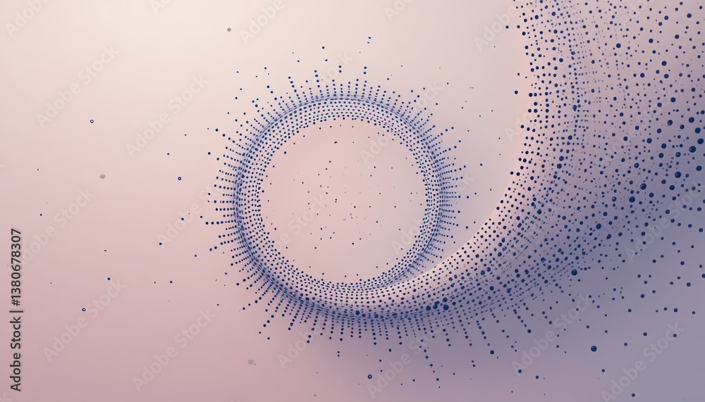 Poster dynamic particle swirl animation digital art abstract design virtual environment close-up view visua