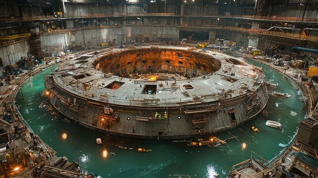 ITER Tokamak Reactor Under Construction