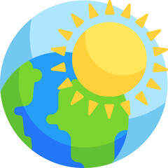 sun Illustration on a white background.