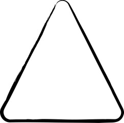 Brush rounded triangle. Concept art