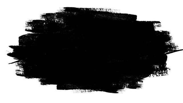 brush strokes on black background Abstract hand drawn elements, animations, underline and border designs. Seamless repeating background,Dry stroke frame in black loop animation grunge animation