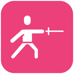 Fencing Footwork Icon