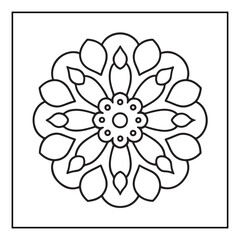Mandala, mandala coloring book, mandala coloring pages, bold & easy coloring pages, line art, black and white, illustration, mandala abstract, mandala background, mandala shapes, mandala painting