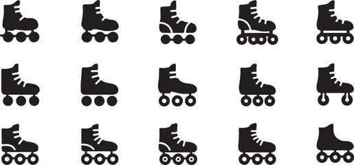 rollerskate icon isolated sign symbol vector illustration - Collection of high quality black style vector icons