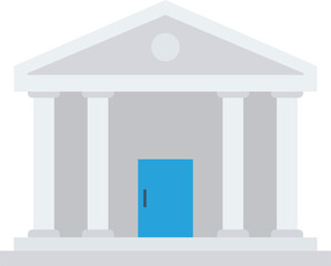 bank Illustration on a white background.