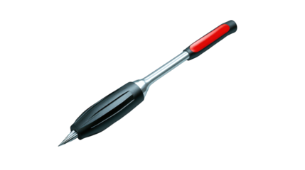 Sleek black and red pen with vibrant red tip, perfect for writing notetaking