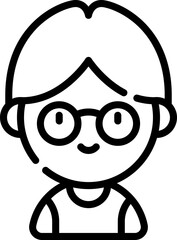 teenager Illustration on a white background