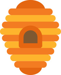 beehive Illustration on a white background