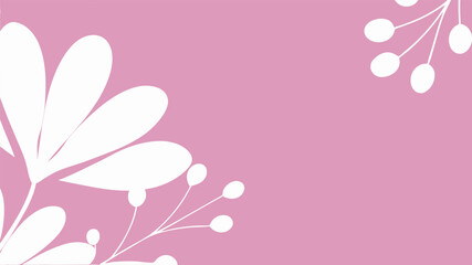 Trendy abstract floral backgrorund. Nature inspired backdrop. Design illustration for decoration, wall decor, wallpaper, cover, banner.