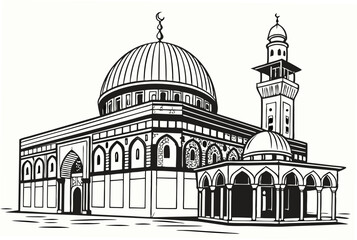 Obraz premium taj mahal vector