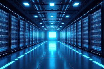 Futuristic Quantum Computing Data Center