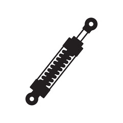  Hydraulic damper vector design. Pneumatic cylinder logo vector