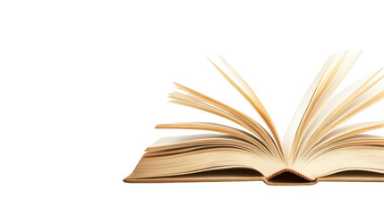 Obraz premium Open book with folded pages, an invitation to explore literature and knowledge open