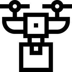 drone Illustration on a white background.