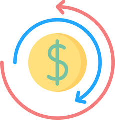 Funds (3) Illustration on a white background