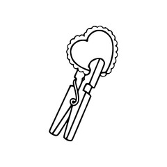 love peg vector design